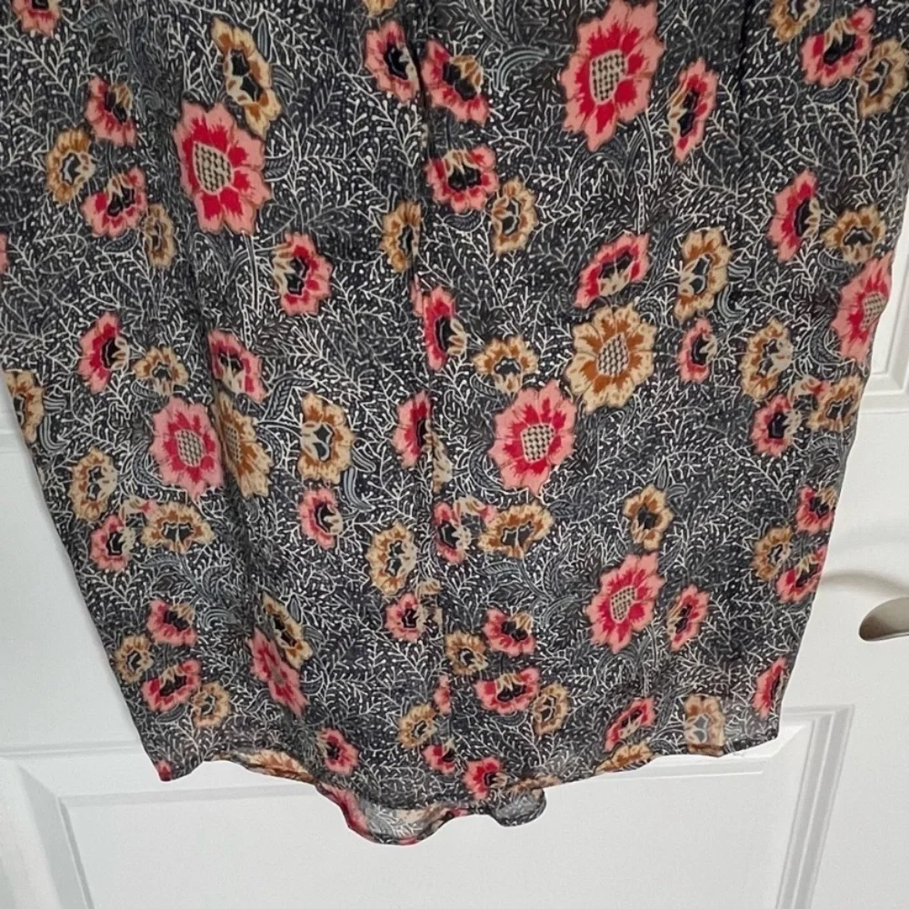 Isabel Marant Etoile sevan Slavic flower gathered floral Skirt 18498
